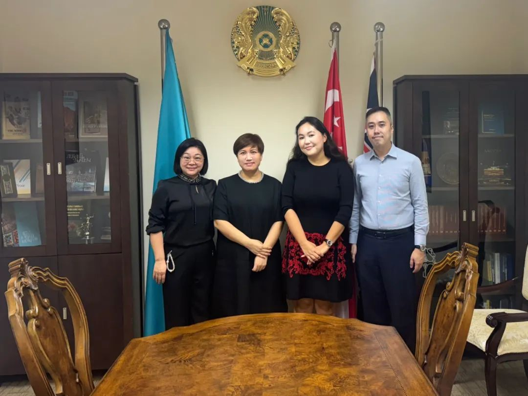 Hu Kun, Vice President of TDD, Visited the Embassy of Kazakhstan in Singapore