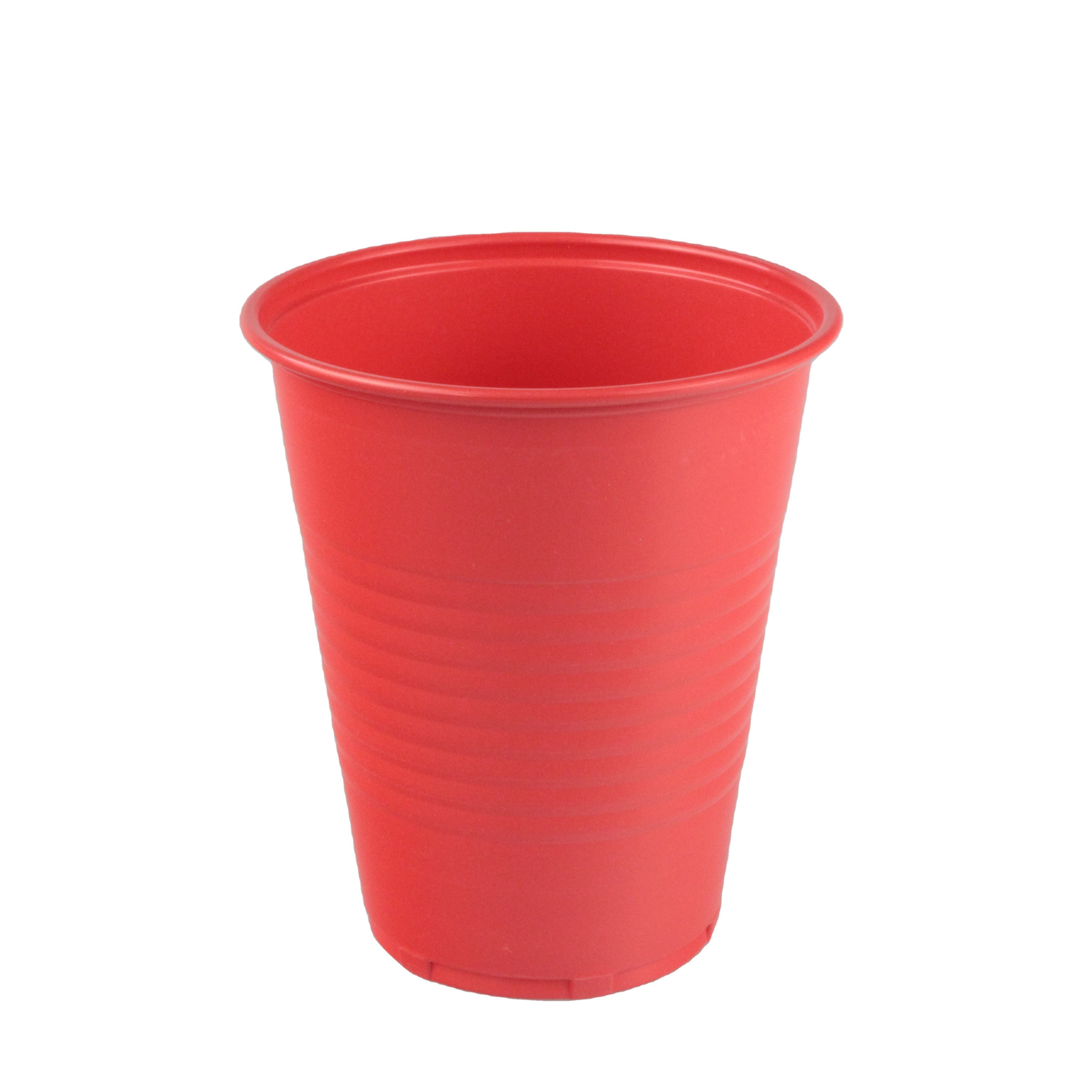 High quality china manufacture disposable plastic cups plastic hot drink cups 12oz PP red disposable cup