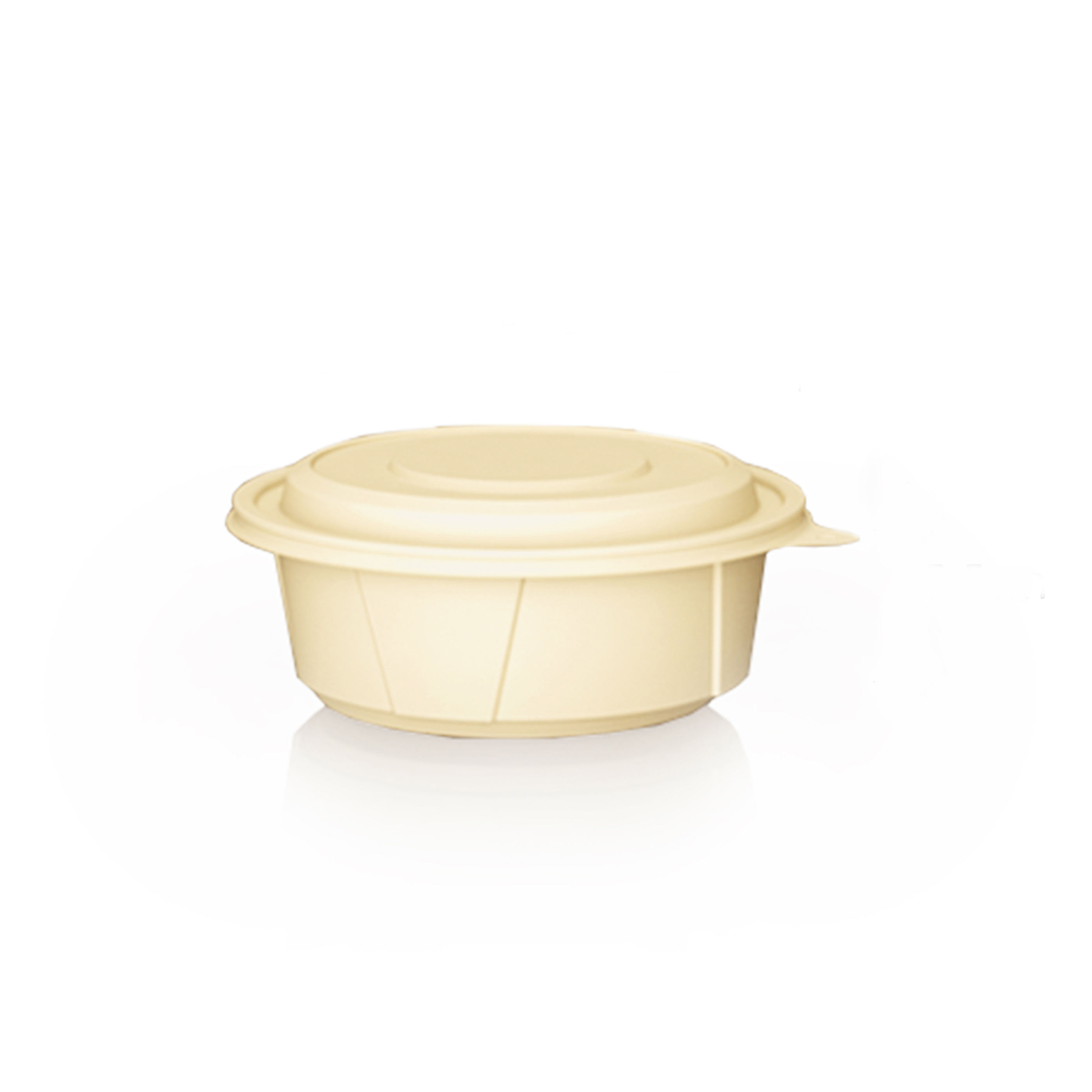 Direct wholesale good quality safe disposable takeout cornstarch lunch box 600ml cornstarch bowl with lid