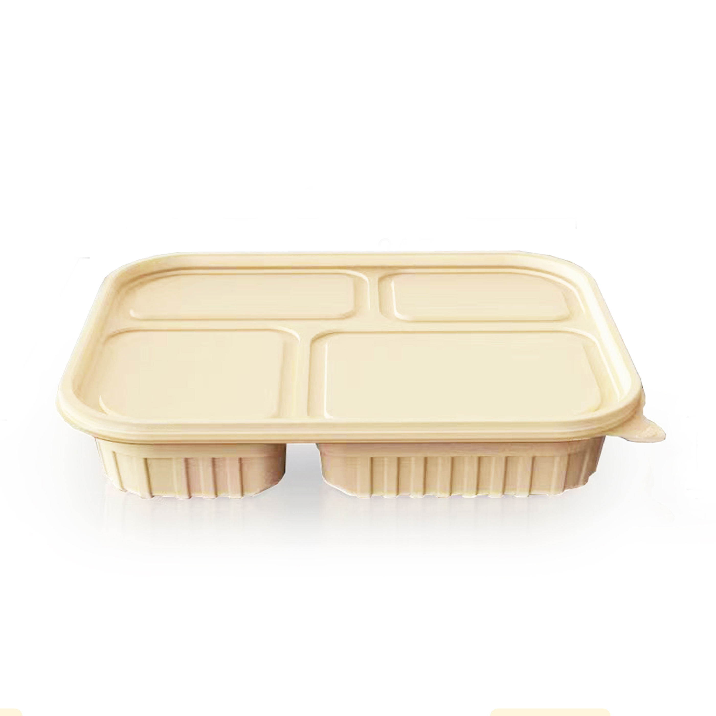 XH-4G-1 Cornstarch 4 compartment rectangle food container