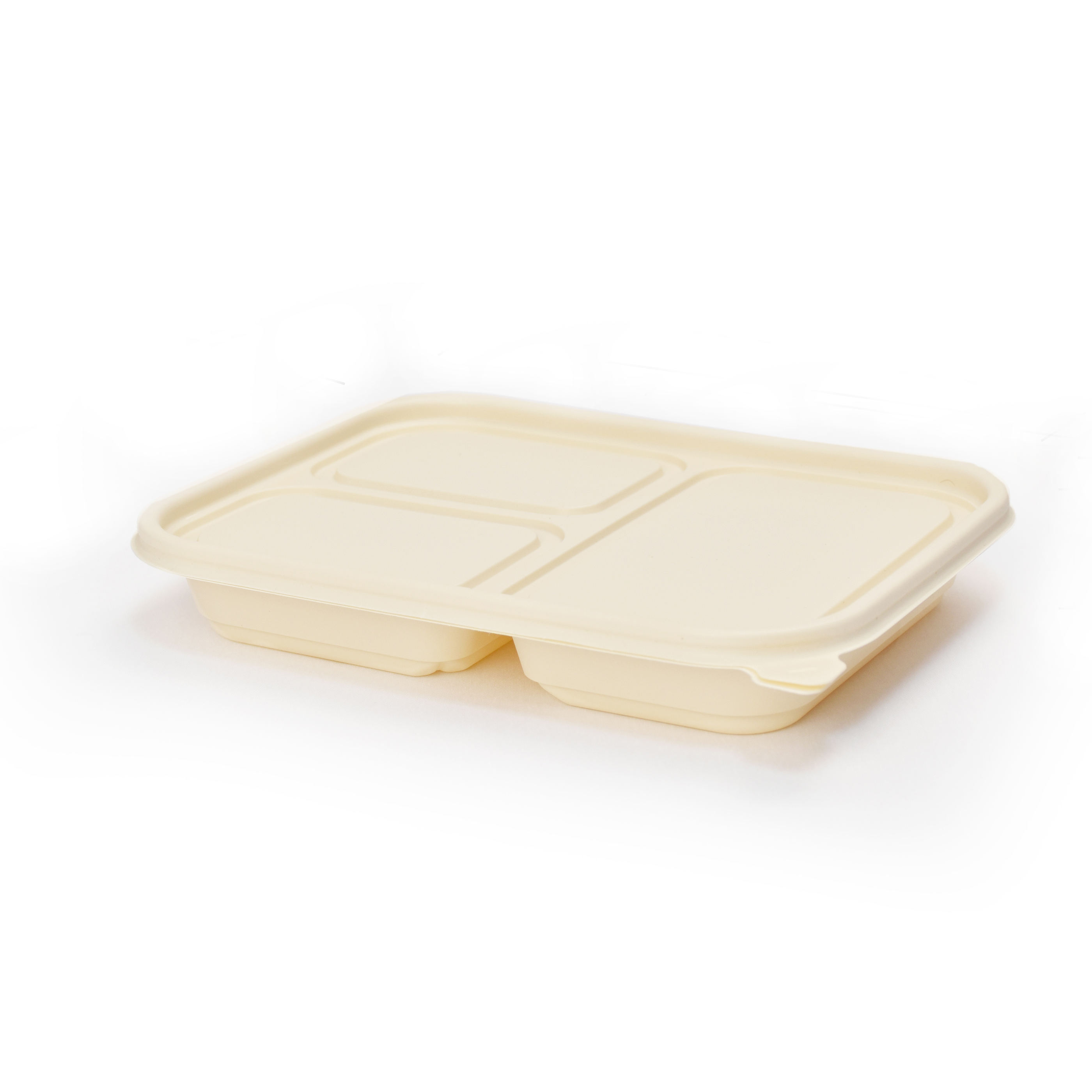 Cornstarch bento compartment eco friendly packaging disposable biodegradable cornstarch lunch box food container