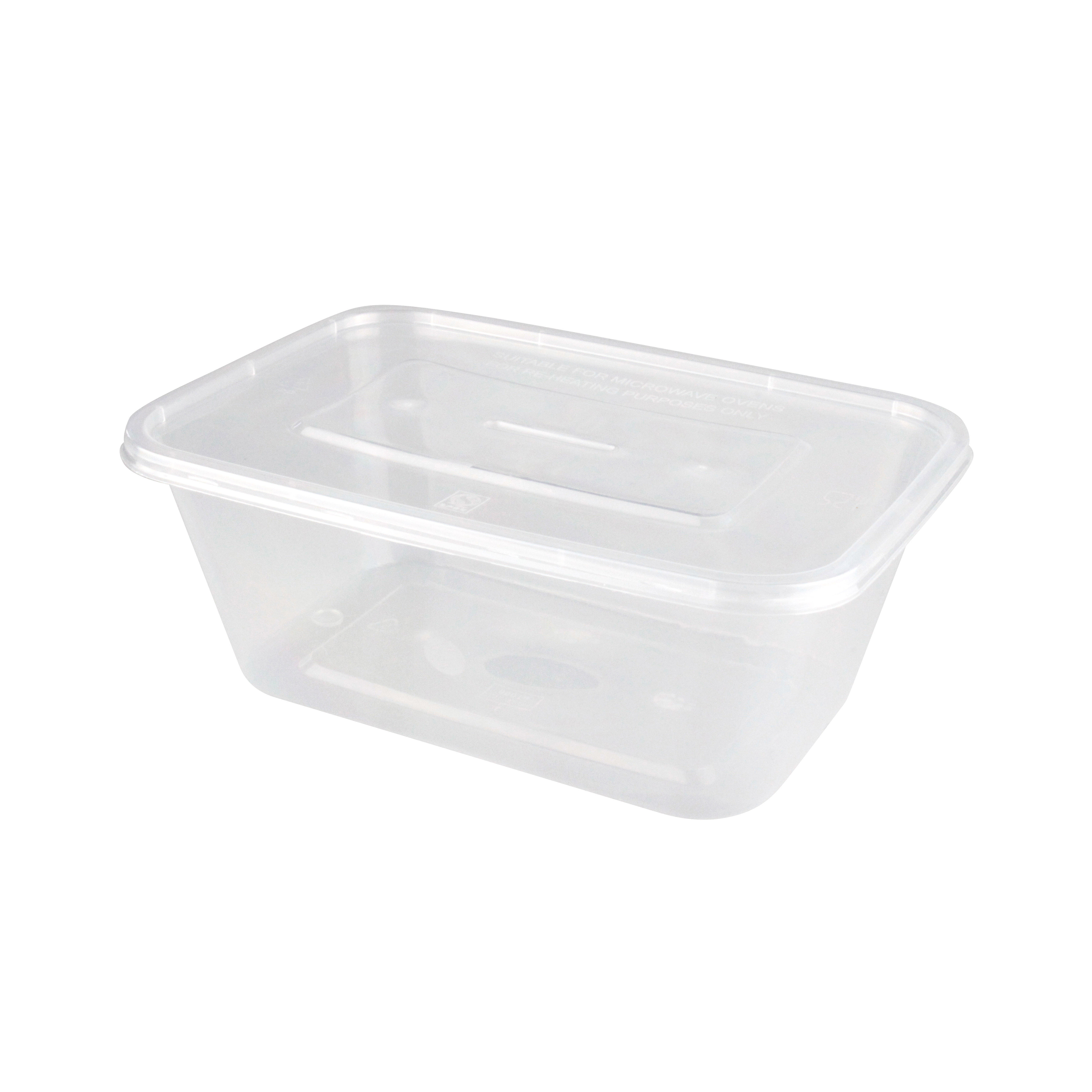 F1000 disposable rectangle plastic container 1000ml