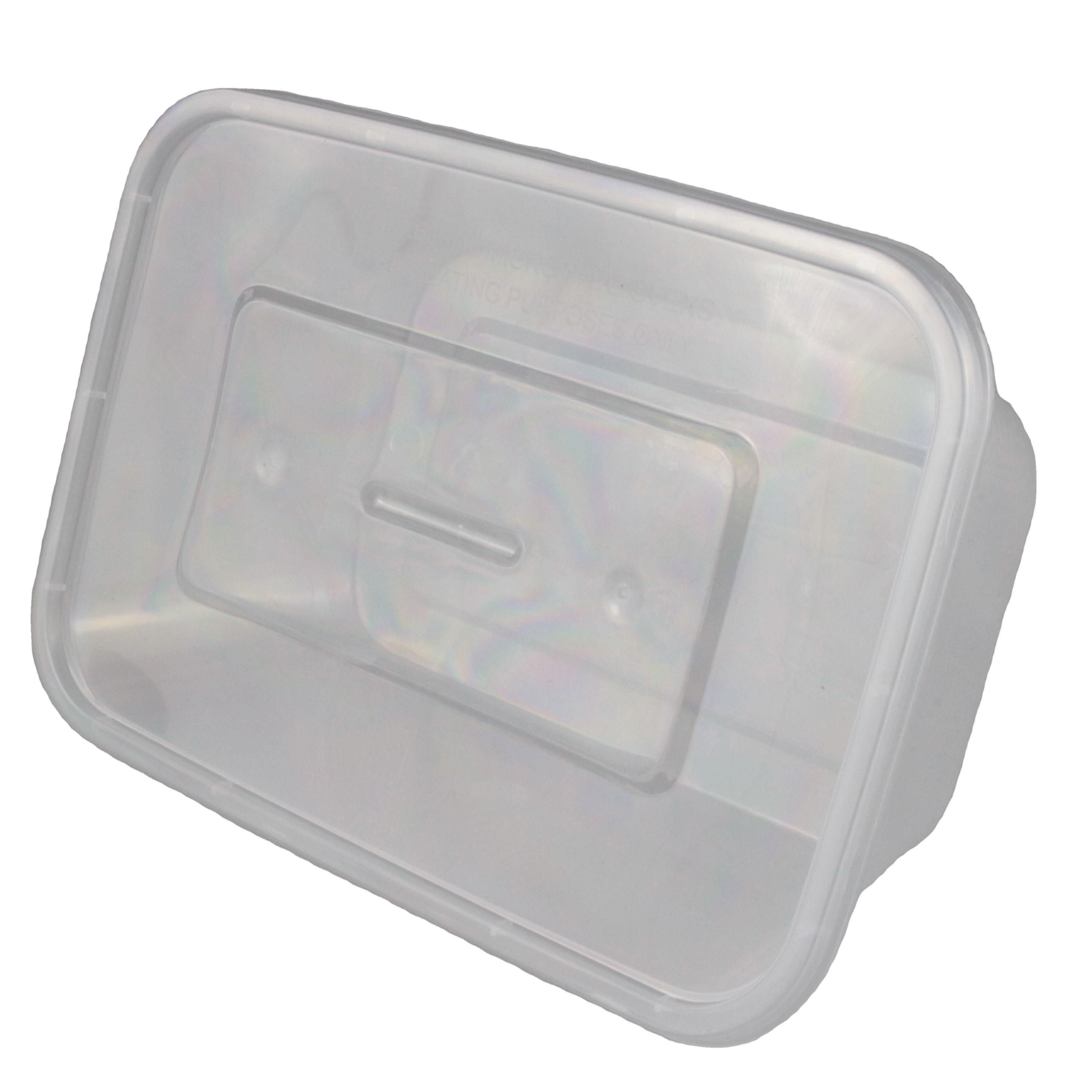 High quality low price disposable transparent plastic food container 850ml disposable plastic rectangular food box