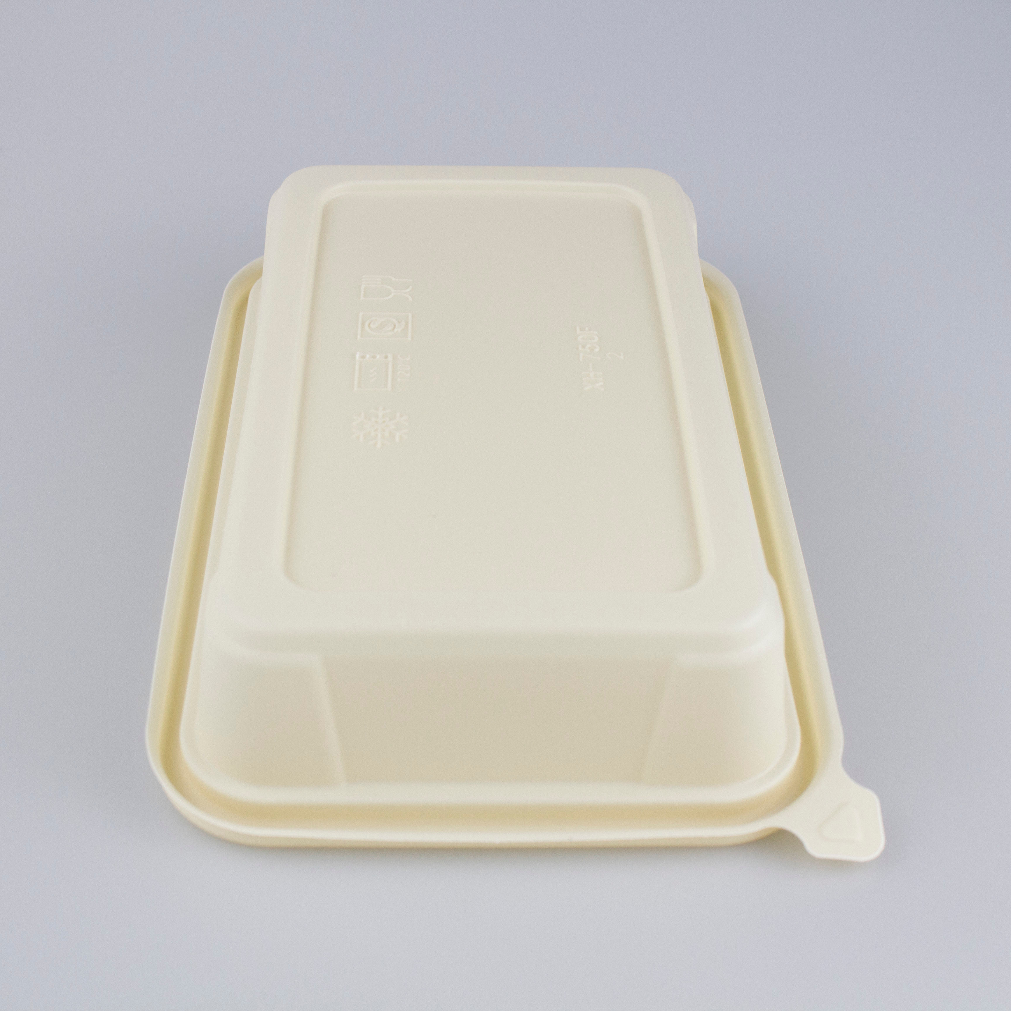 Rectangular Cornstarch Disposable Biodegradable food container Cornstarch rectangle lunch box Series To-go Takeaway Pack