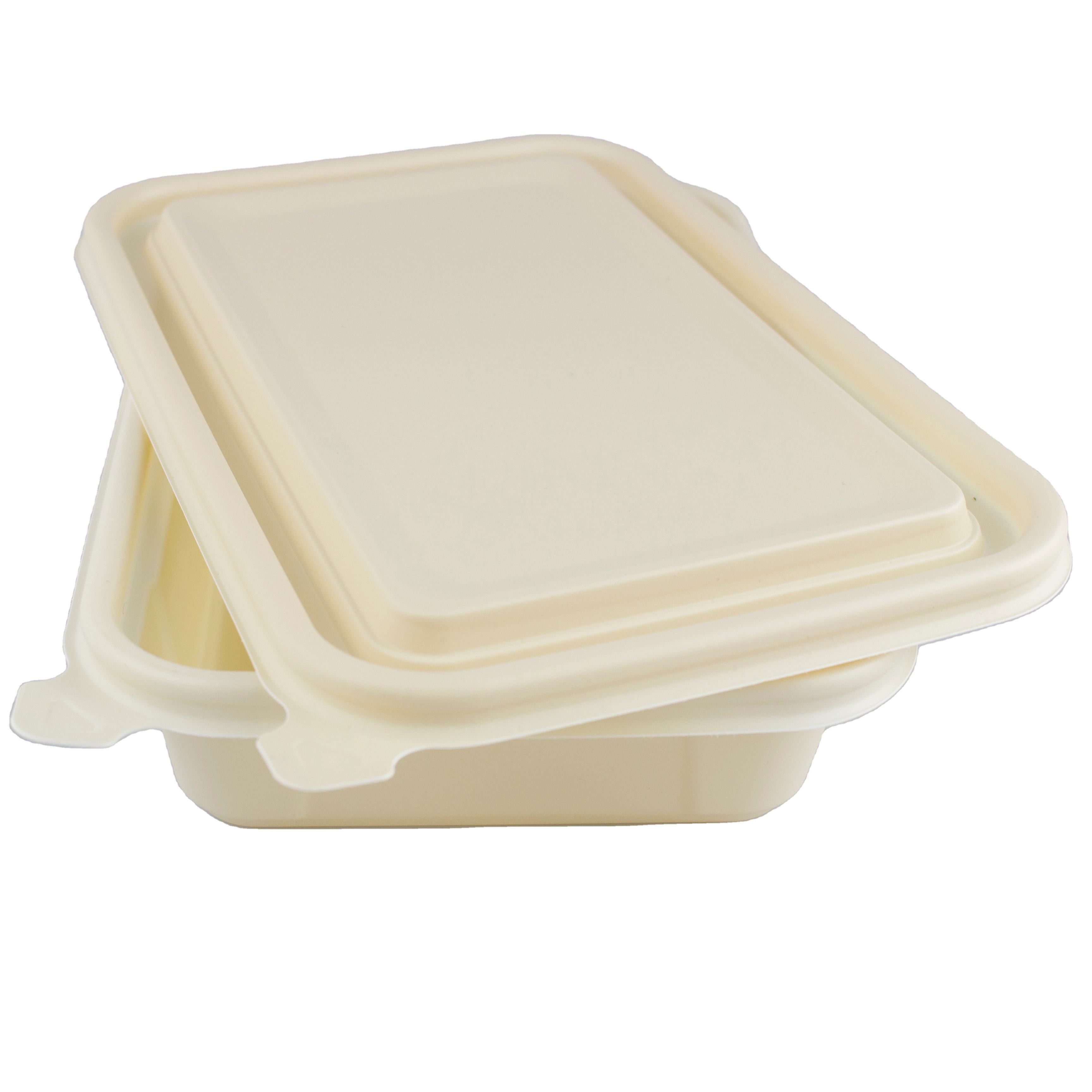 XH-1000F Cornstarch 1000ml rectangle food container