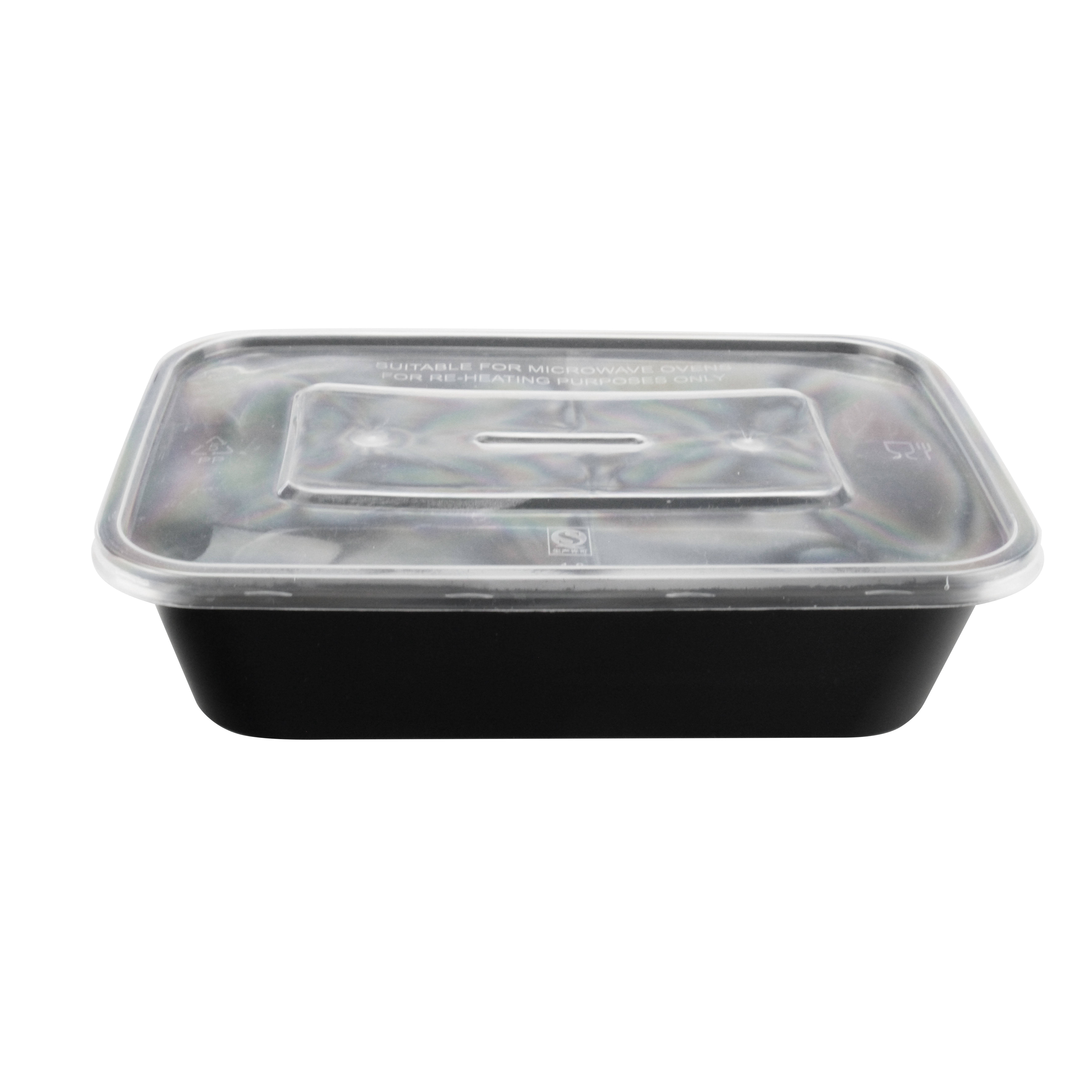 F650 disposable rectangle plastic container 650ml lunch box